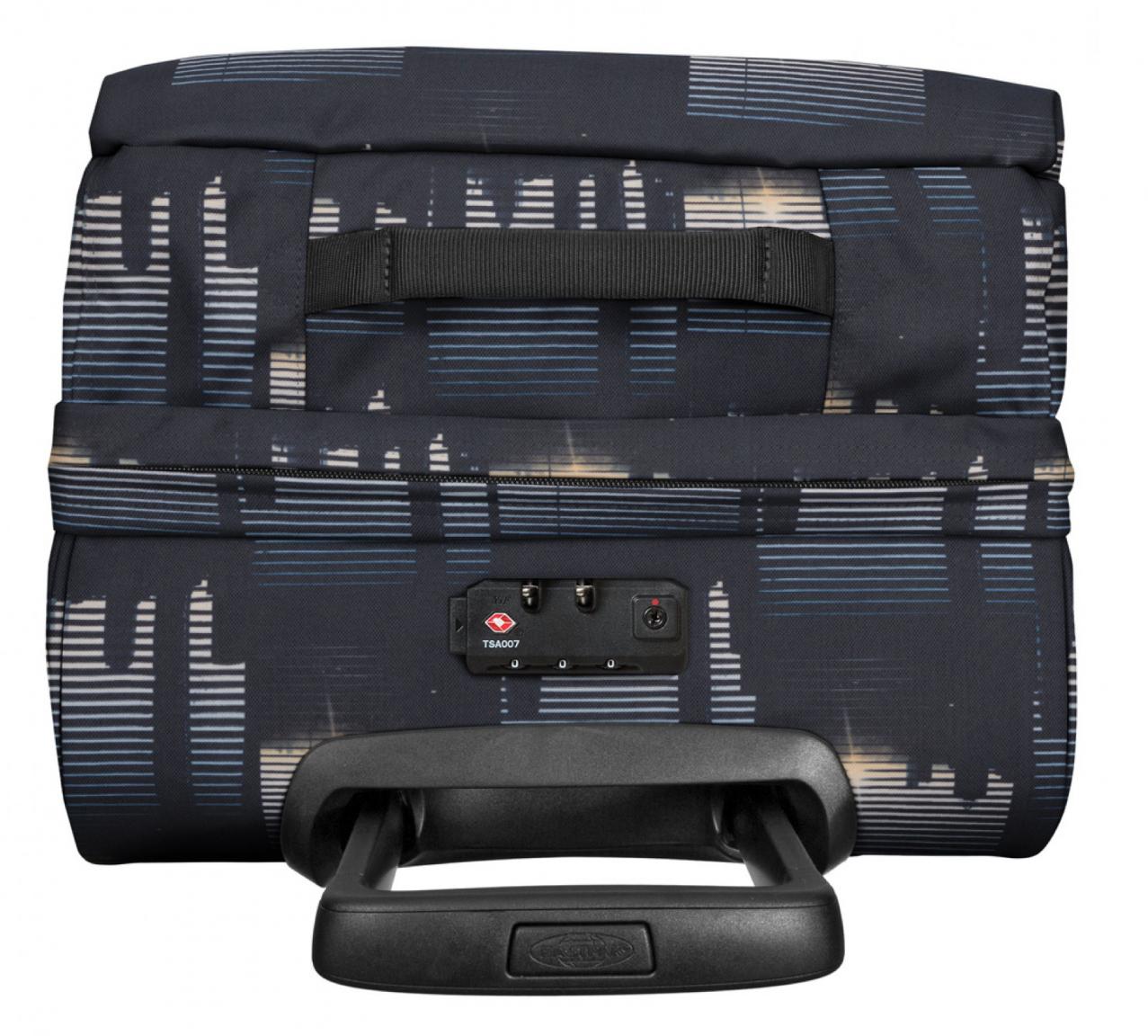 Eastpack Reisetasche Tranverz M Skyline Streifen blau schwarz