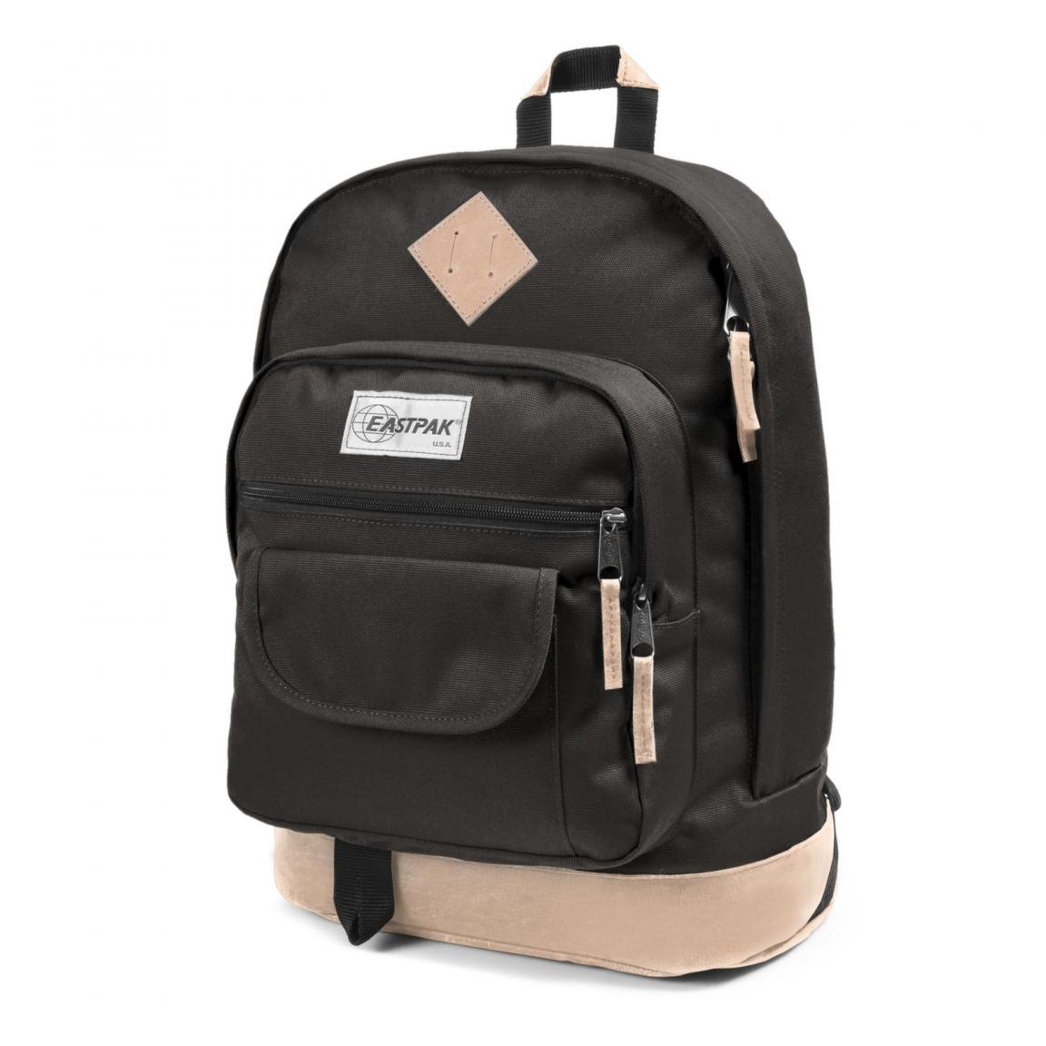 Eastpak LederbodenRucksack Sugarbrush schwarz Bags & more