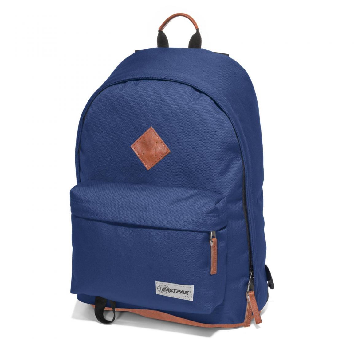 Eastpak Schulrucksack Out of Office blau mit Leder Bags & more