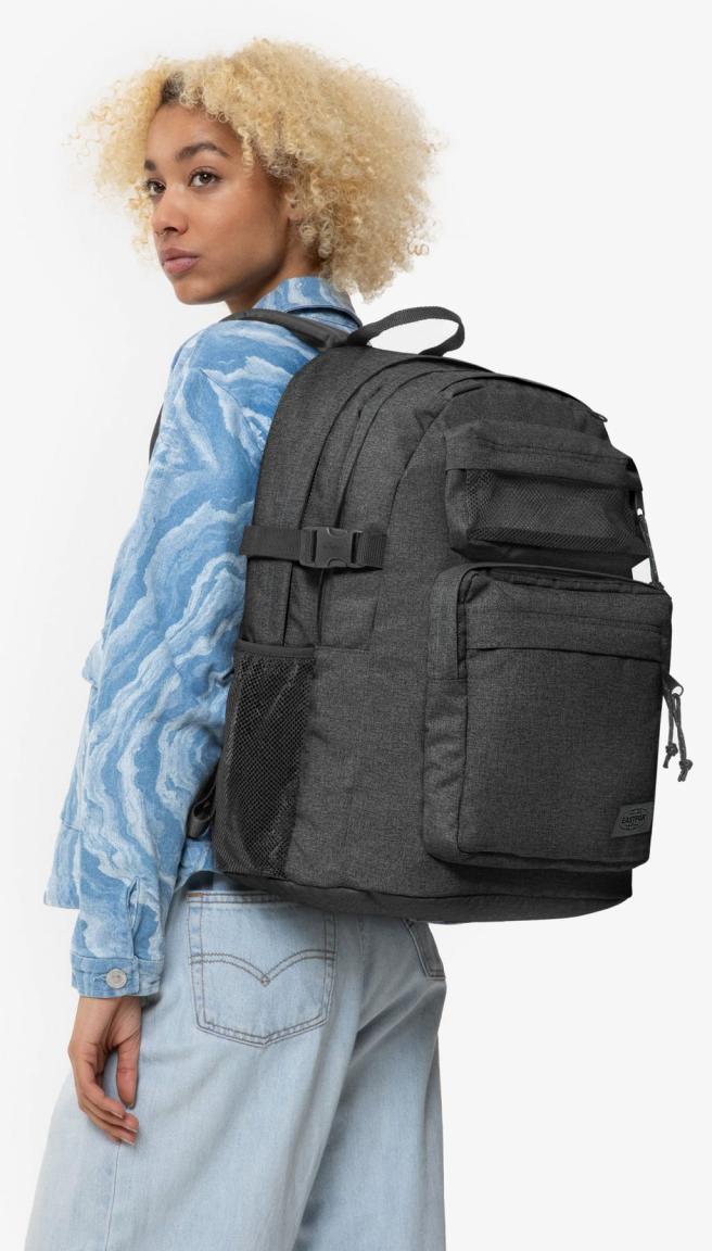 Eastpak Alltagrucksack Double Pro Black Denim 16Zoll Fach