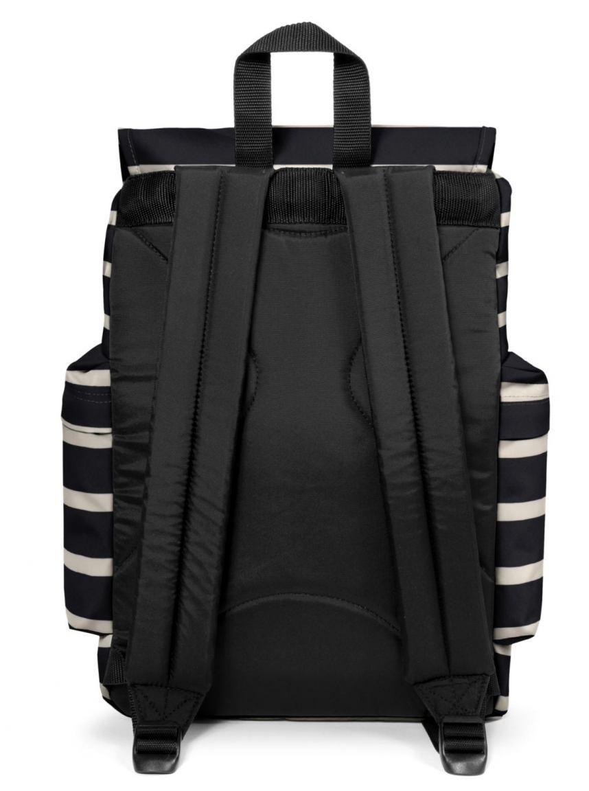 Eastpak Austin Rucksack Ingham Stripe (Weß/Schwarz gestreift)