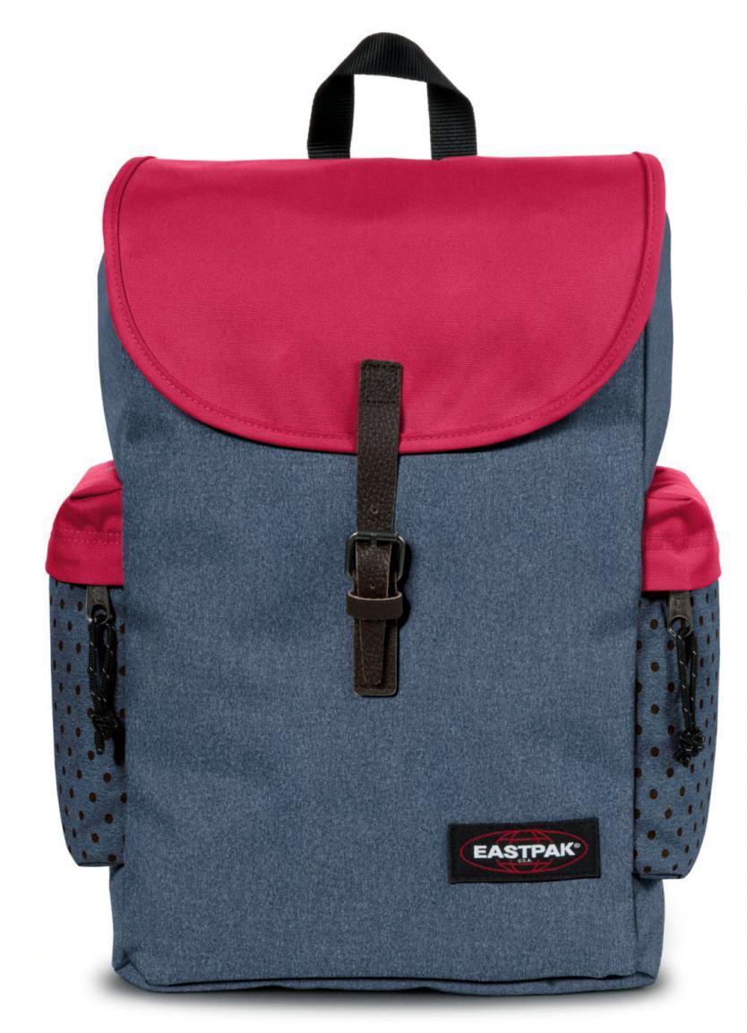 Eastpak Austin Rucksack Mix Dot (Blau/Rot mit Tupfen)