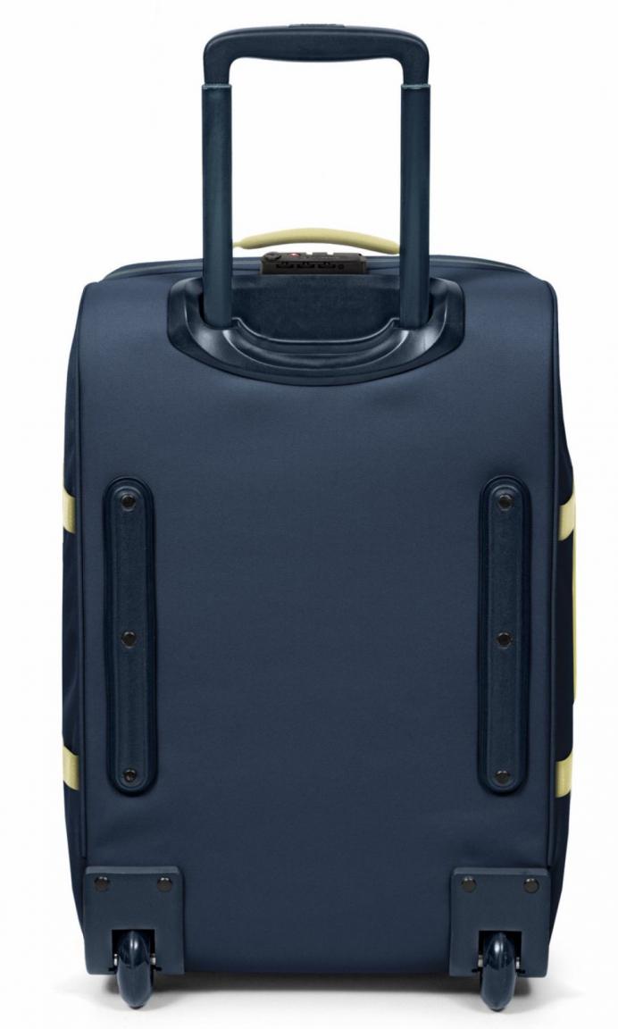 Eastpak Blackout Striplcy Handgepäckskoffer blau gelb Tranverz S