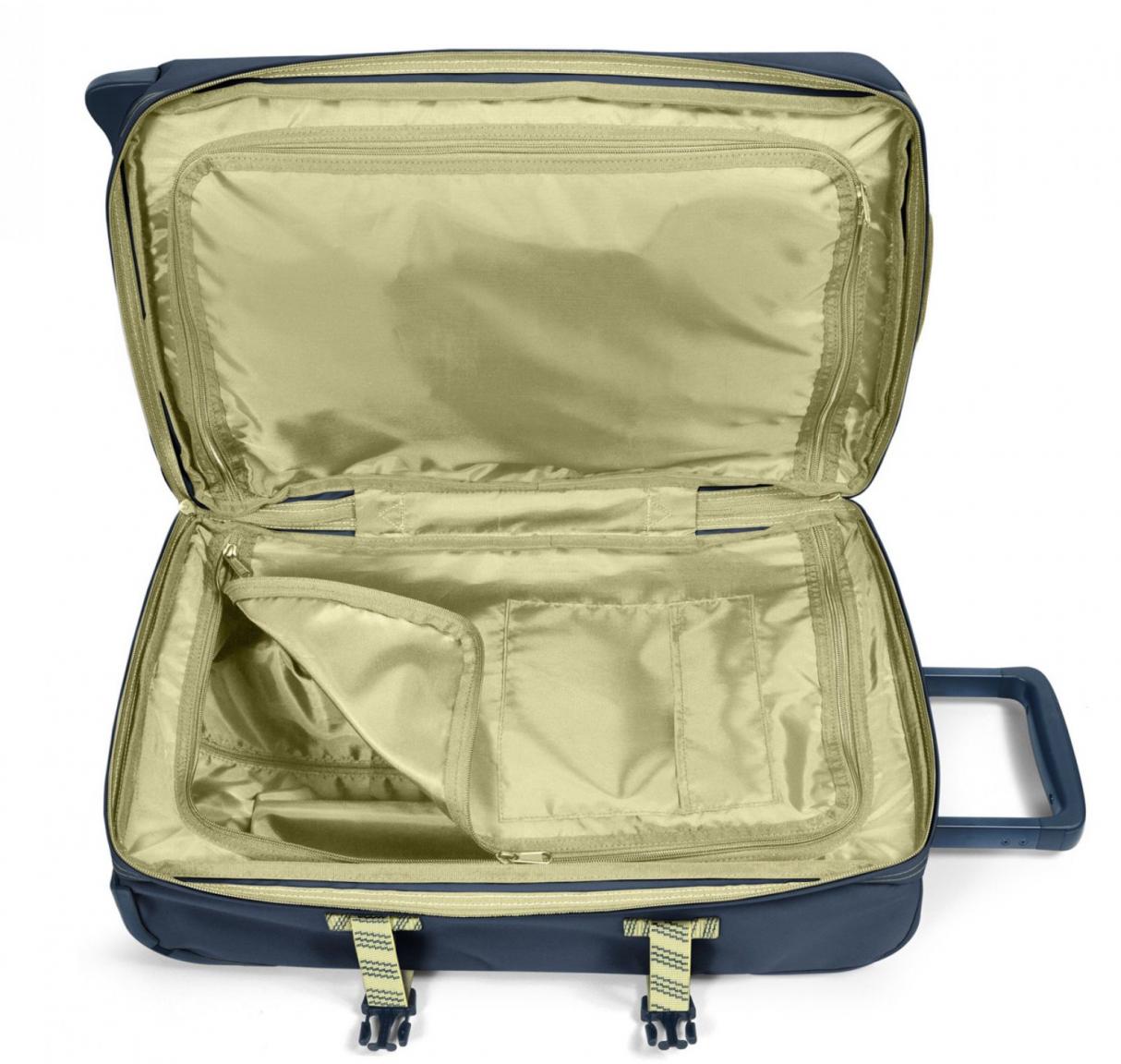 Eastpak Blackout Striplcy Handgepäckskoffer blau gelb Tranverz S