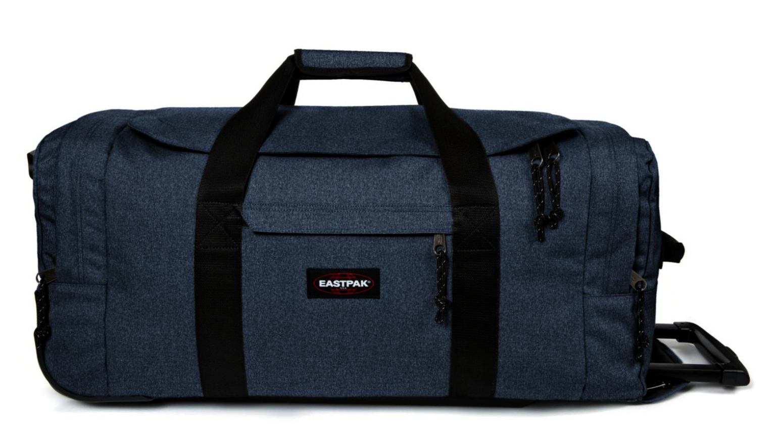 Eastpak Leatherface M Reisetasche Räder Double Denim Blau