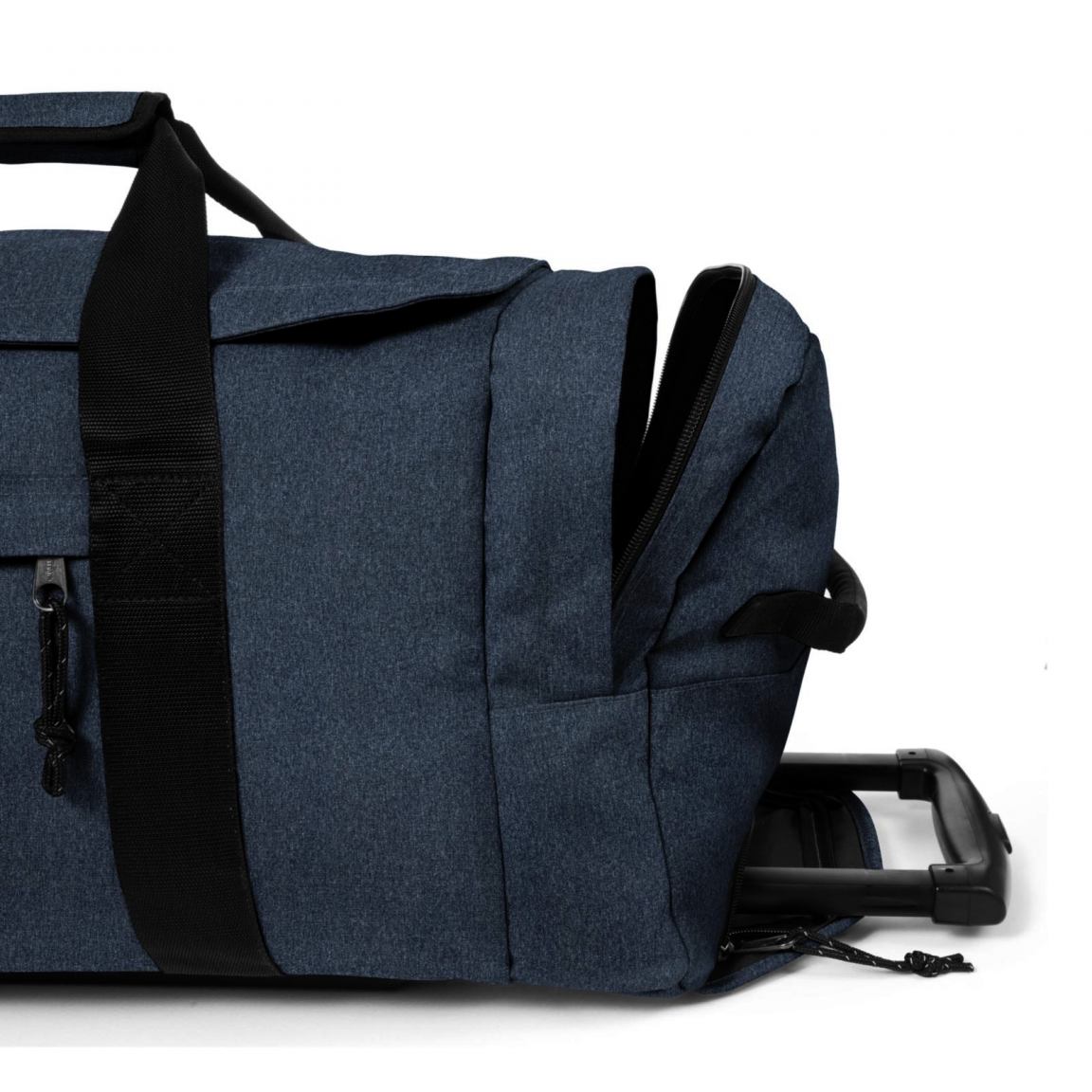 Eastpak Leatherface M Reisetasche Räder Double Denim Blau