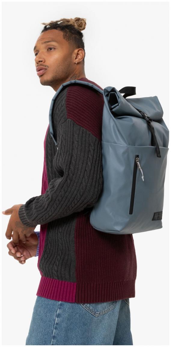 Eastpak Roll Up beschichtete Rollrucksack Tarp Stormy grau