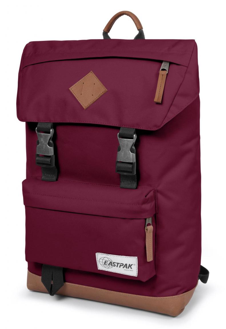 Eastpak Rowlo SchulRucksack Lederboden into merlot dunkelrot