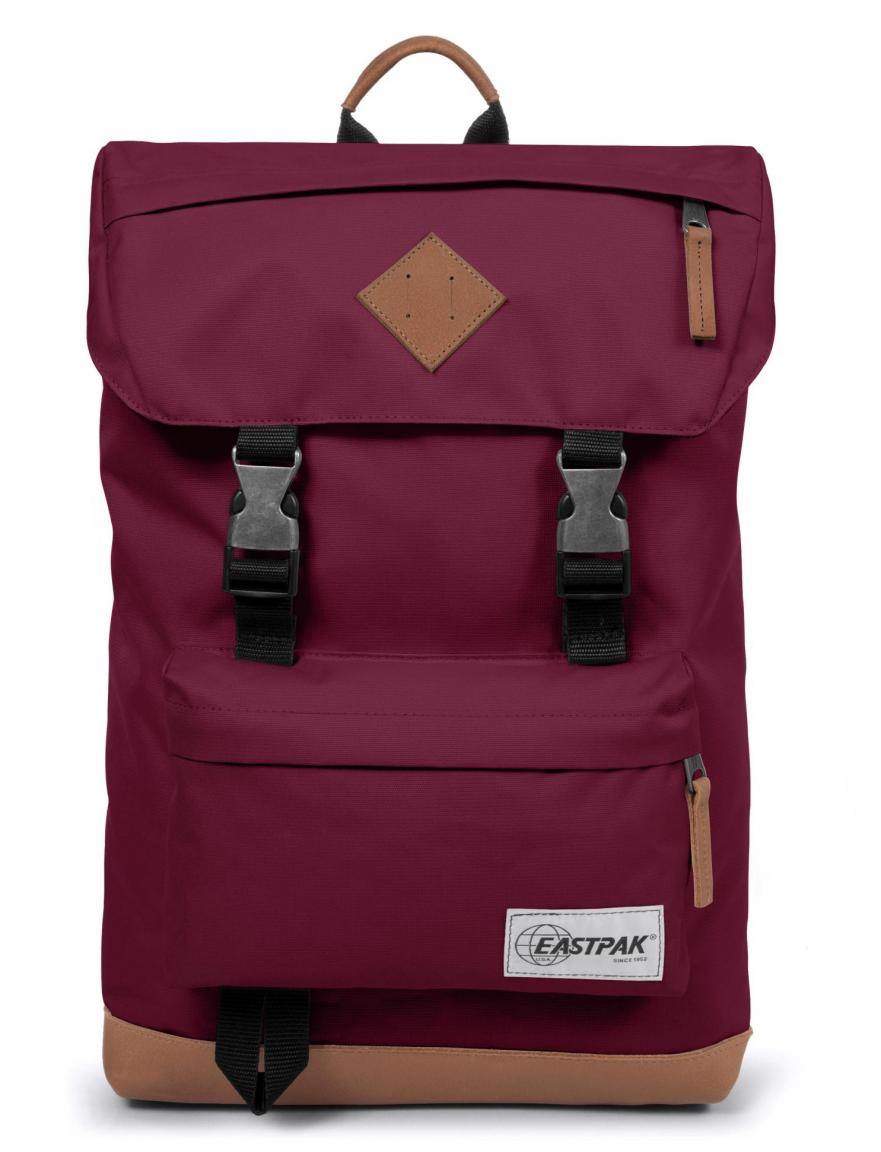 Eastpak Rowlo SchulRucksack Lederboden into merlot dunkelrot