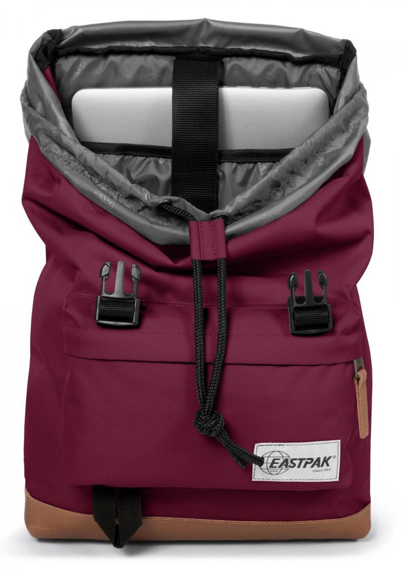 Eastpak Rowlo SchulRucksack Lederboden into merlot dunkelrot