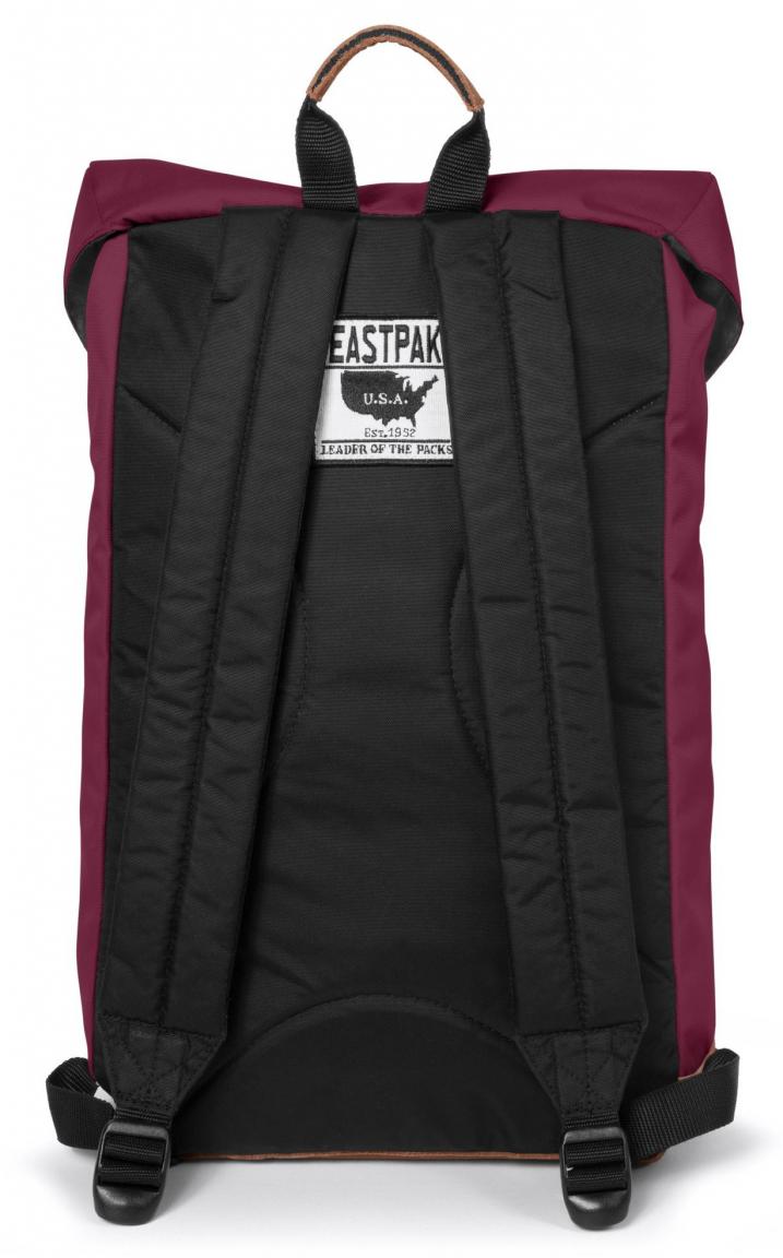 Eastpak Rowlo SchulRucksack Lederboden into merlot dunkelrot