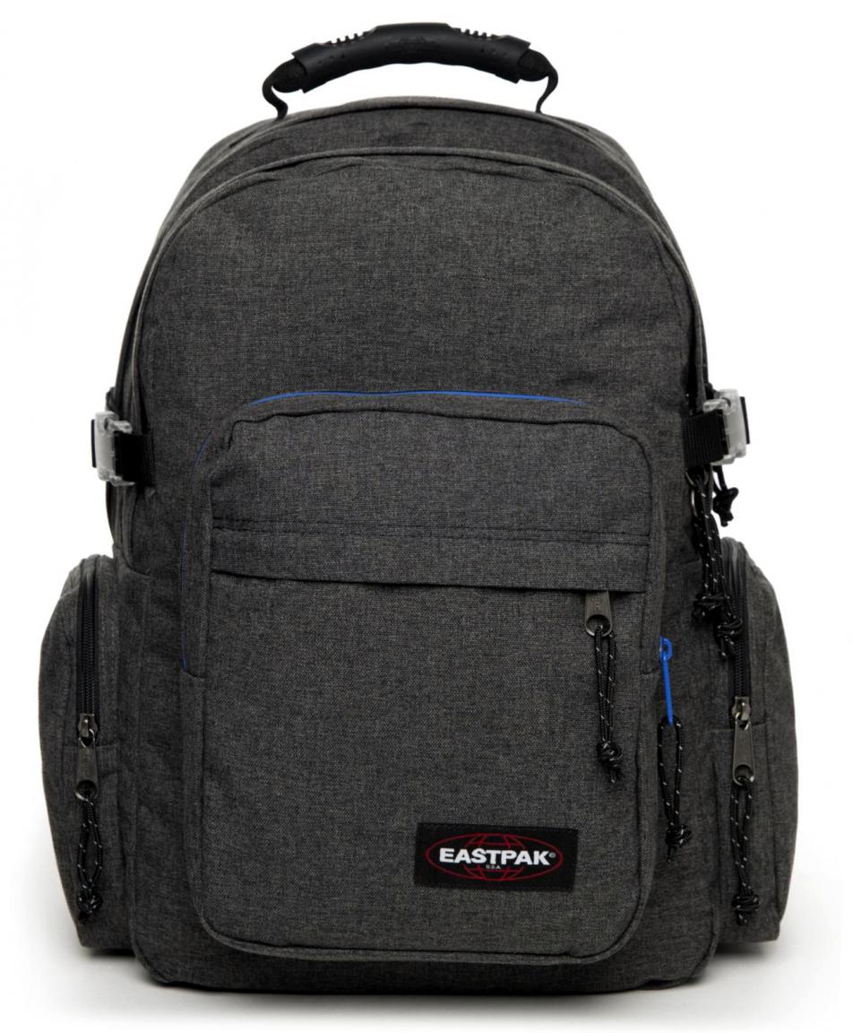 Eastpak Sidevider Schultache Frosted Dark (Grau mit blauem Zipp)