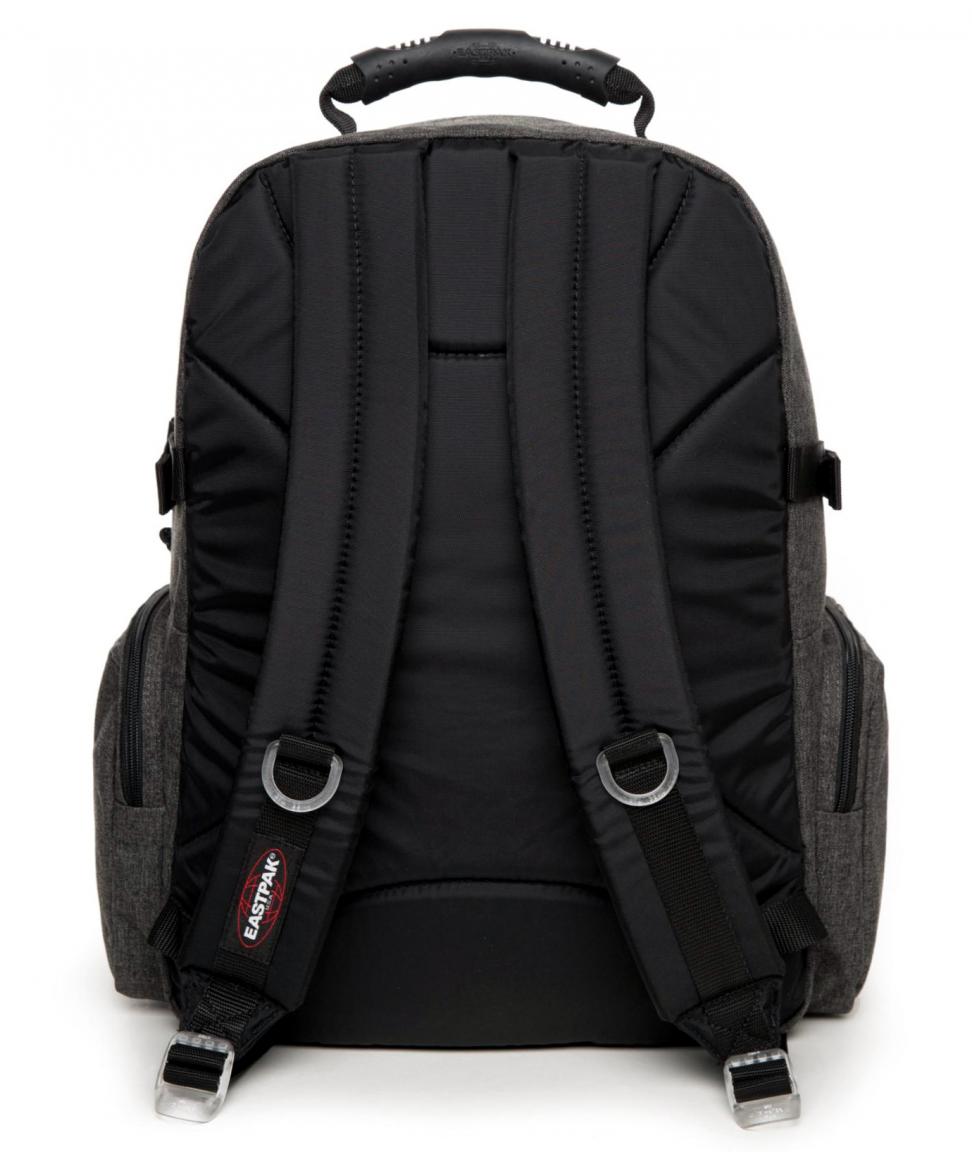 Eastpak Sidevider Schultache Frosted Dark (Grau mit blauem Zipp)