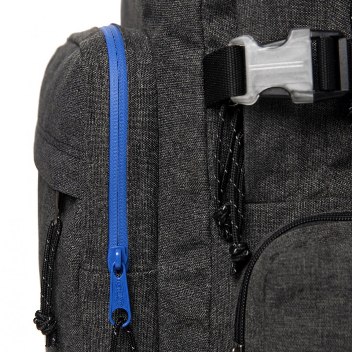Eastpak Sidevider Schultache Frosted Dark (Grau mit blauem Zipp)