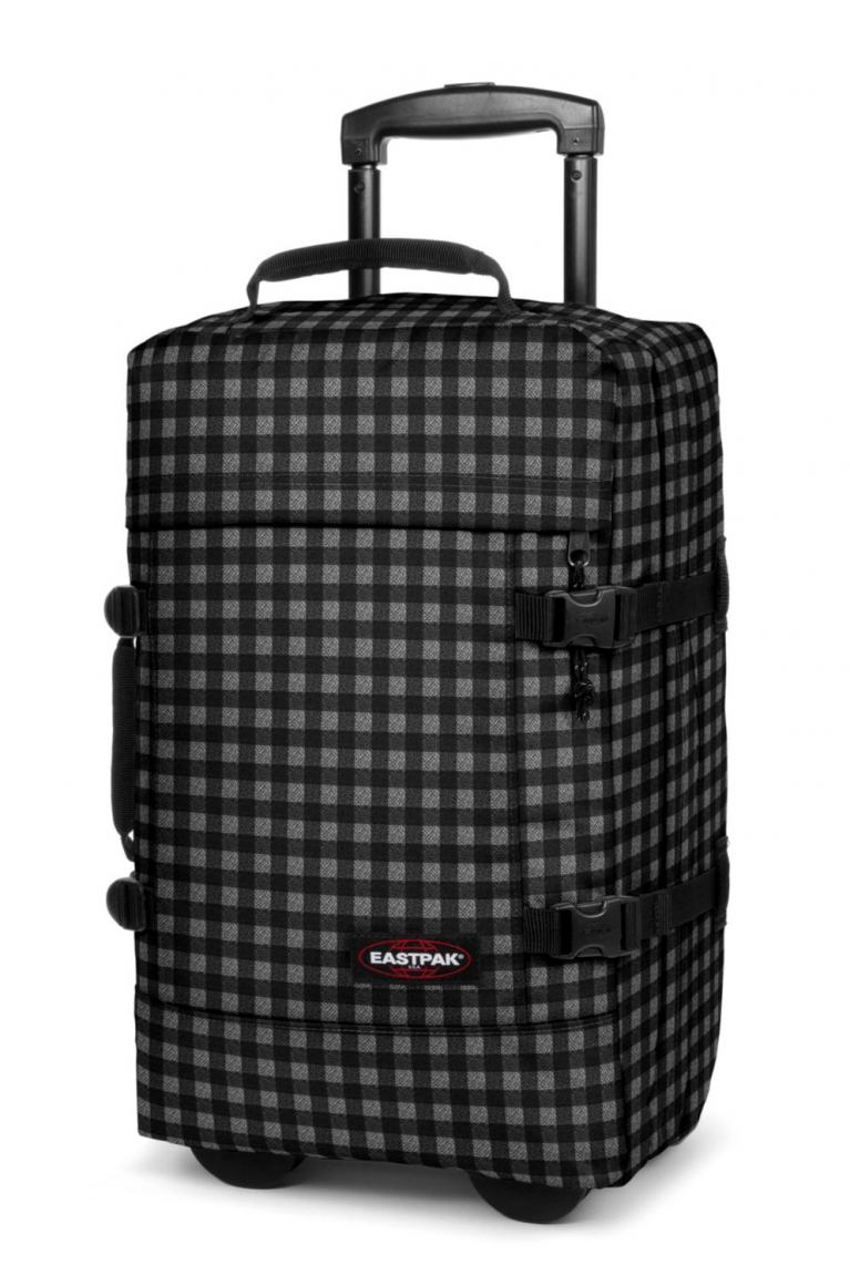 Eastpak Strapverz Rucksackkoffer Handgepäck Karo grau