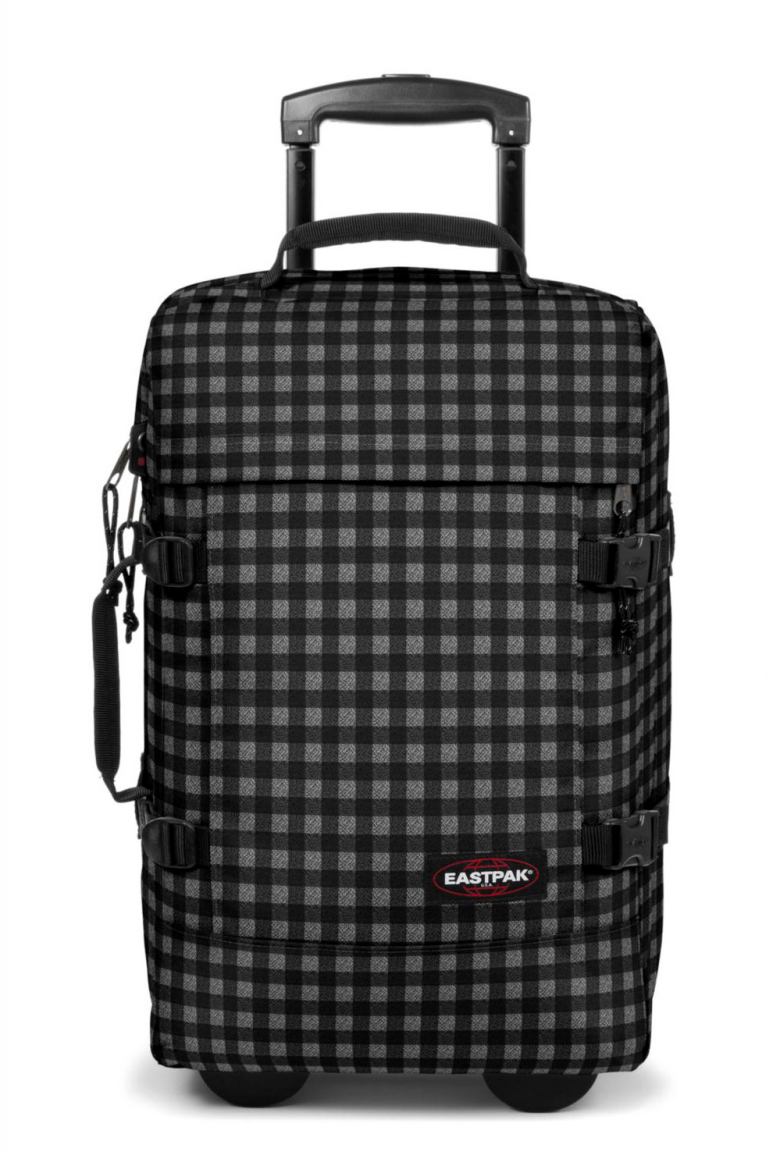 Eastpak Strapverz Rucksackkoffer Handgepäck Karo grau