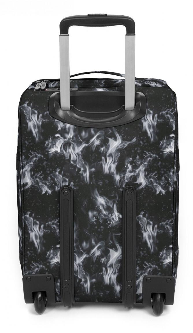 Eastpak Transitr Handgepäckstrolley schwarz grau Flammenprint Dark Flame