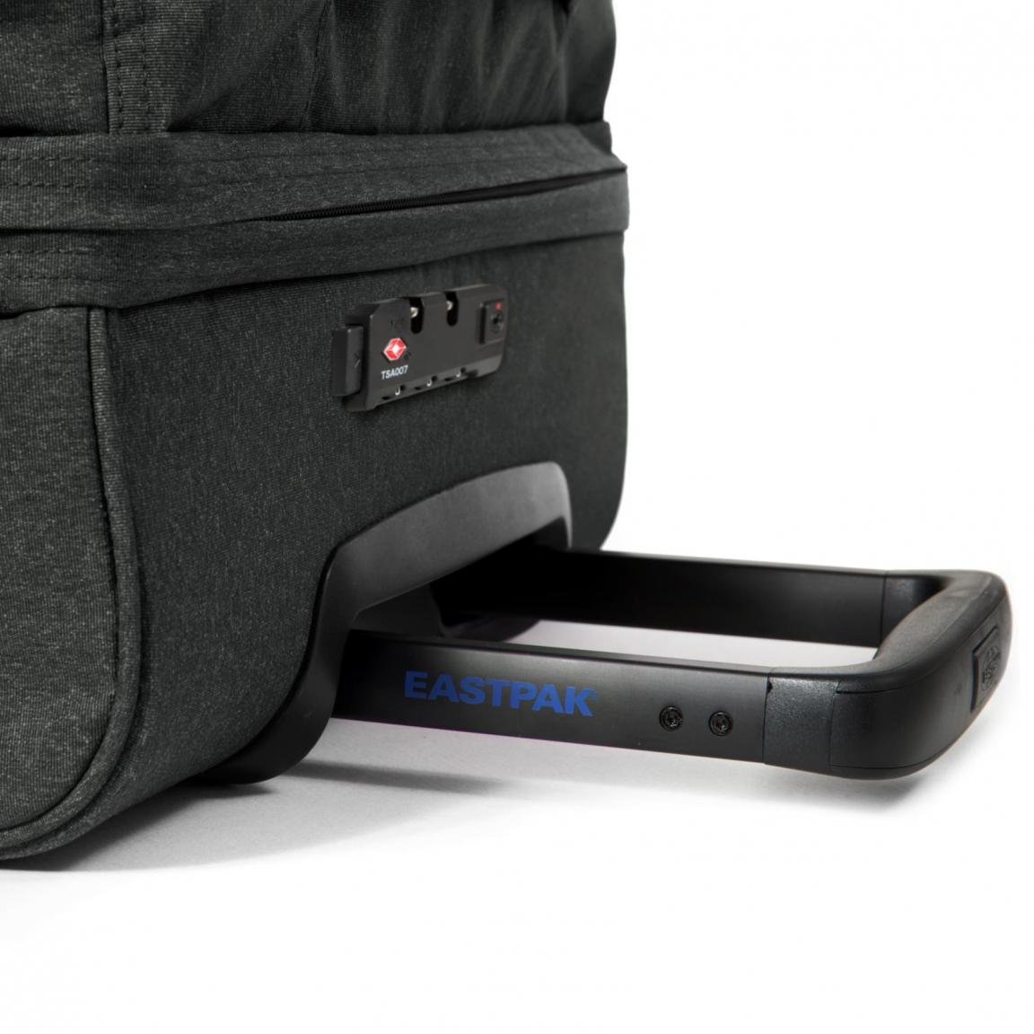 Eastpak Transverz M Koffer grau mit blauem Reißverschluss