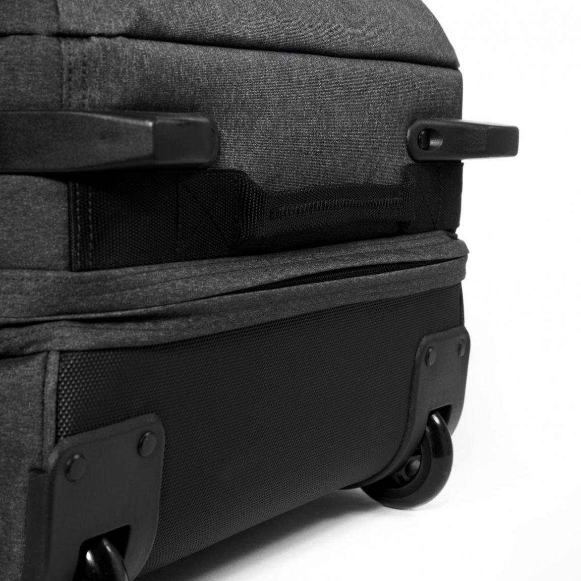 Eastpak Transverz M Koffer grau mit blauem Reißverschluss