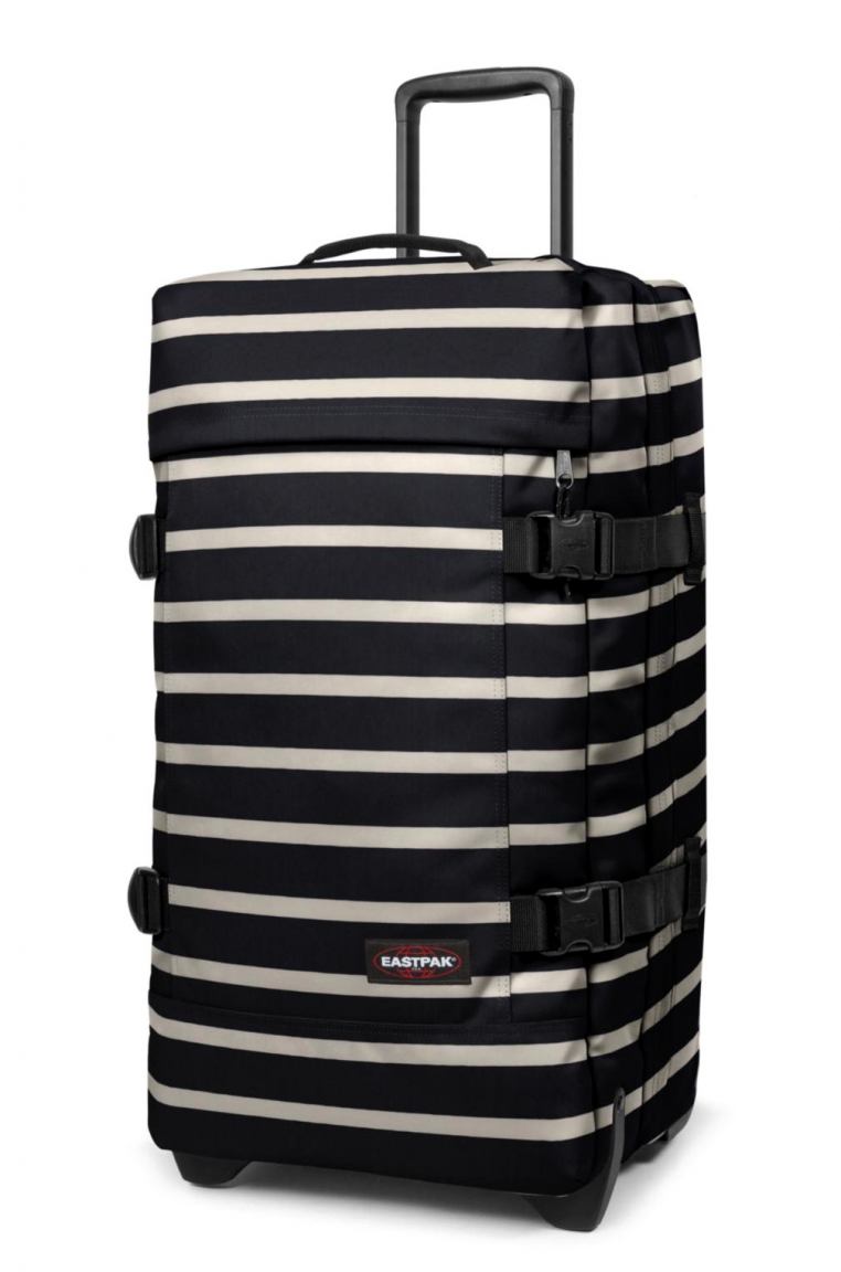 Eastpak Transverz M Rollentasche Gingham Stripe (Schwarz/Weiß)