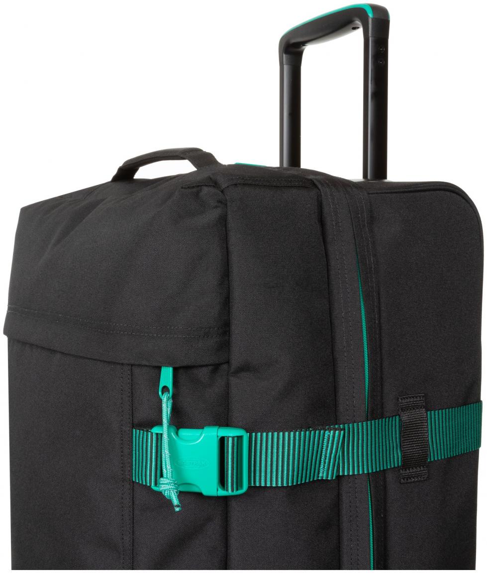 Eastpak Tranverz Kontrast Stripe Black schwarz grün Reisetasche Trolley L