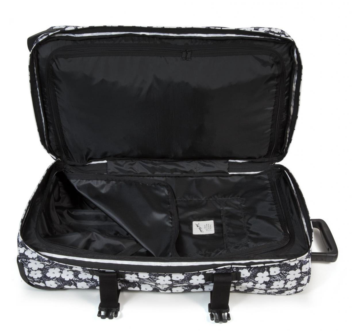 Eastpak Tranverz L 2-Rad Koffertasche Blumen pink lila