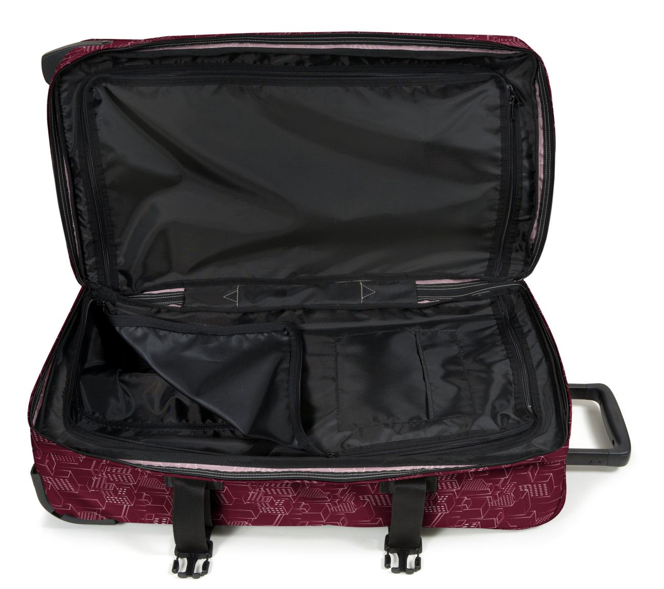 Eastpak Tranverz M Reisetasche Merlot Blocks Rot
