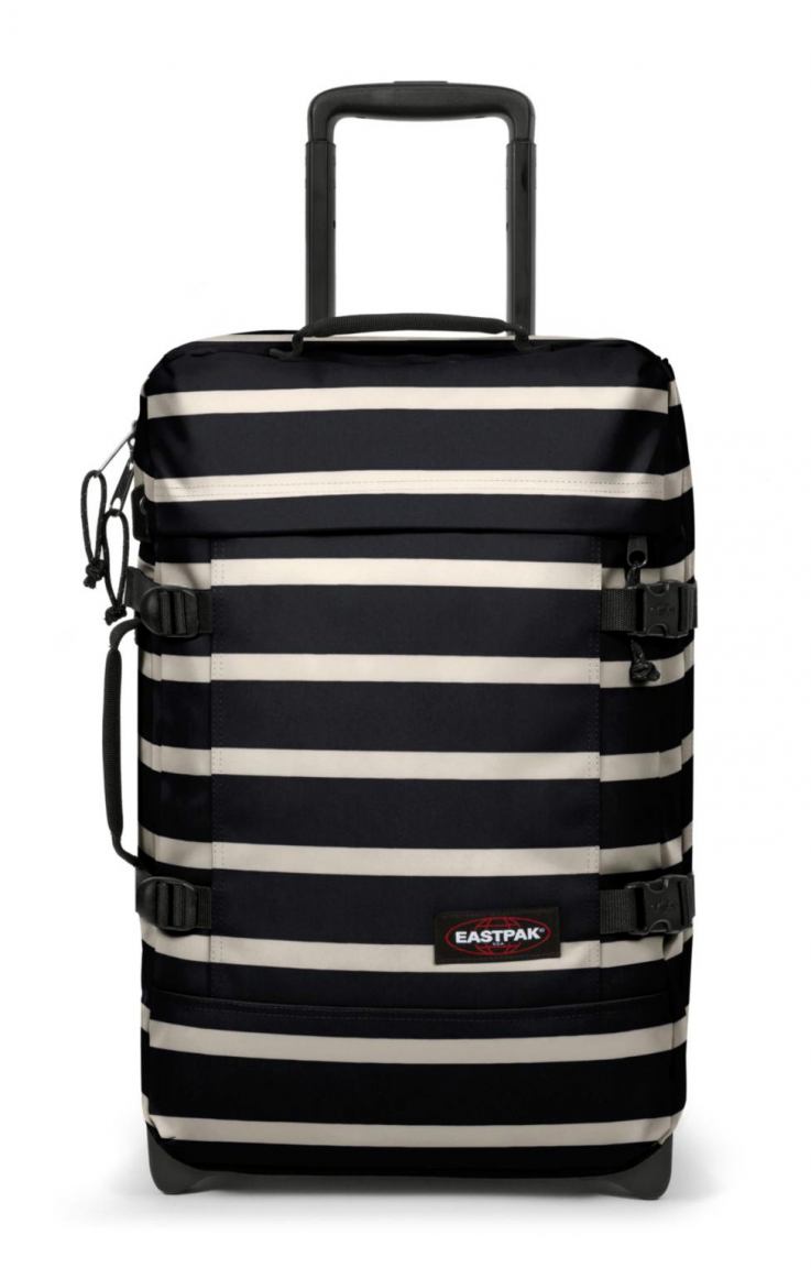 Eastpak Tranverz S Boardcase Rollentasche Schwarz/Weiß Streifen