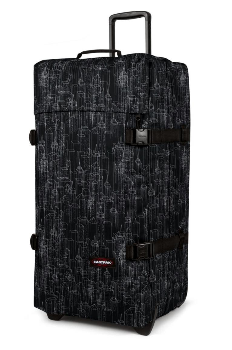 Eastpak TranverzL Koffertasche Black Blocks Hochhäuser schwarz
