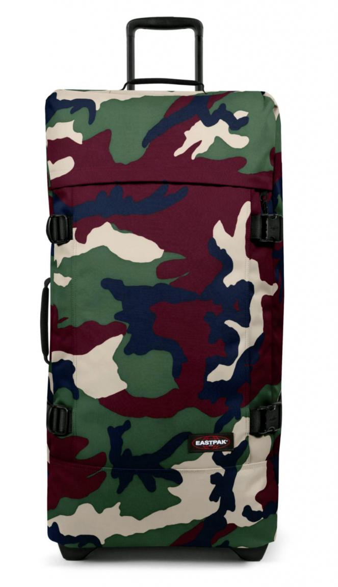 Eastpak TranverzL Koffertasche Camo Green Camoflage Rot