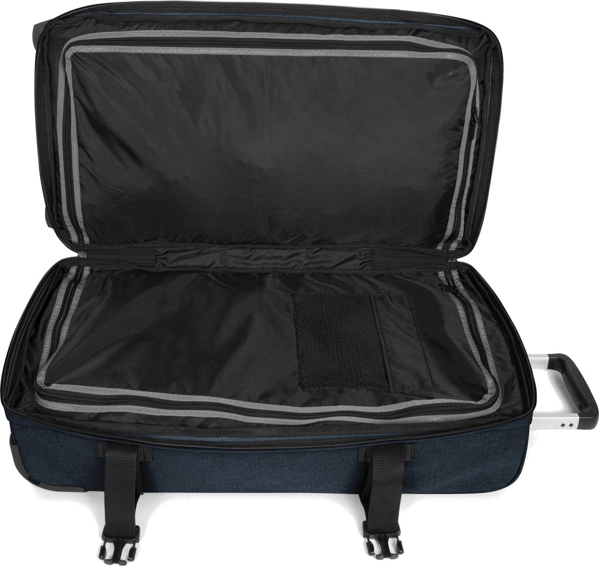 Eastpak Triple Denim Blau Transitr Large Reisetasche mit Rollen groß