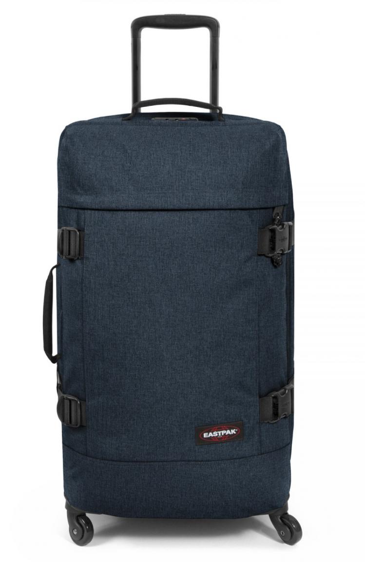 Eastpak Triple Denim Reisekoffer Trans4 M Zahlenschloss blau
