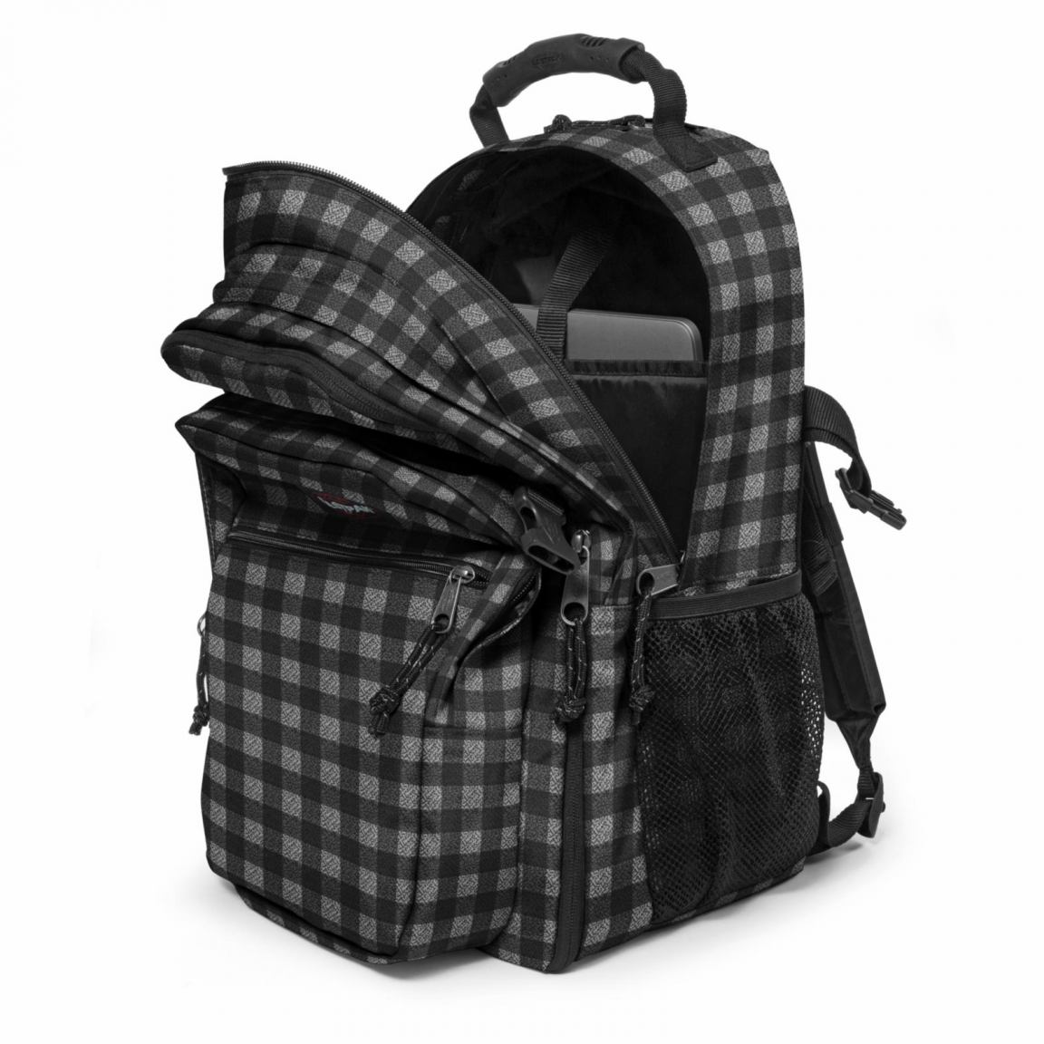 Eastpak Tutor Schulrucksack Karo grau/schwarz