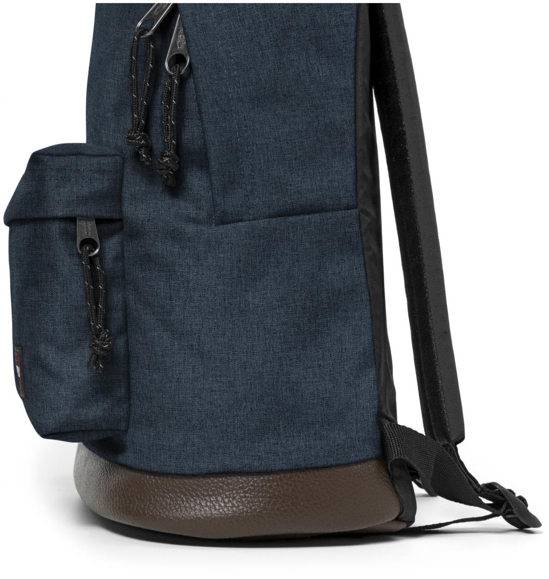 Eastpak Wyoming Rucksack mit Lederboden Triple Denim Blau