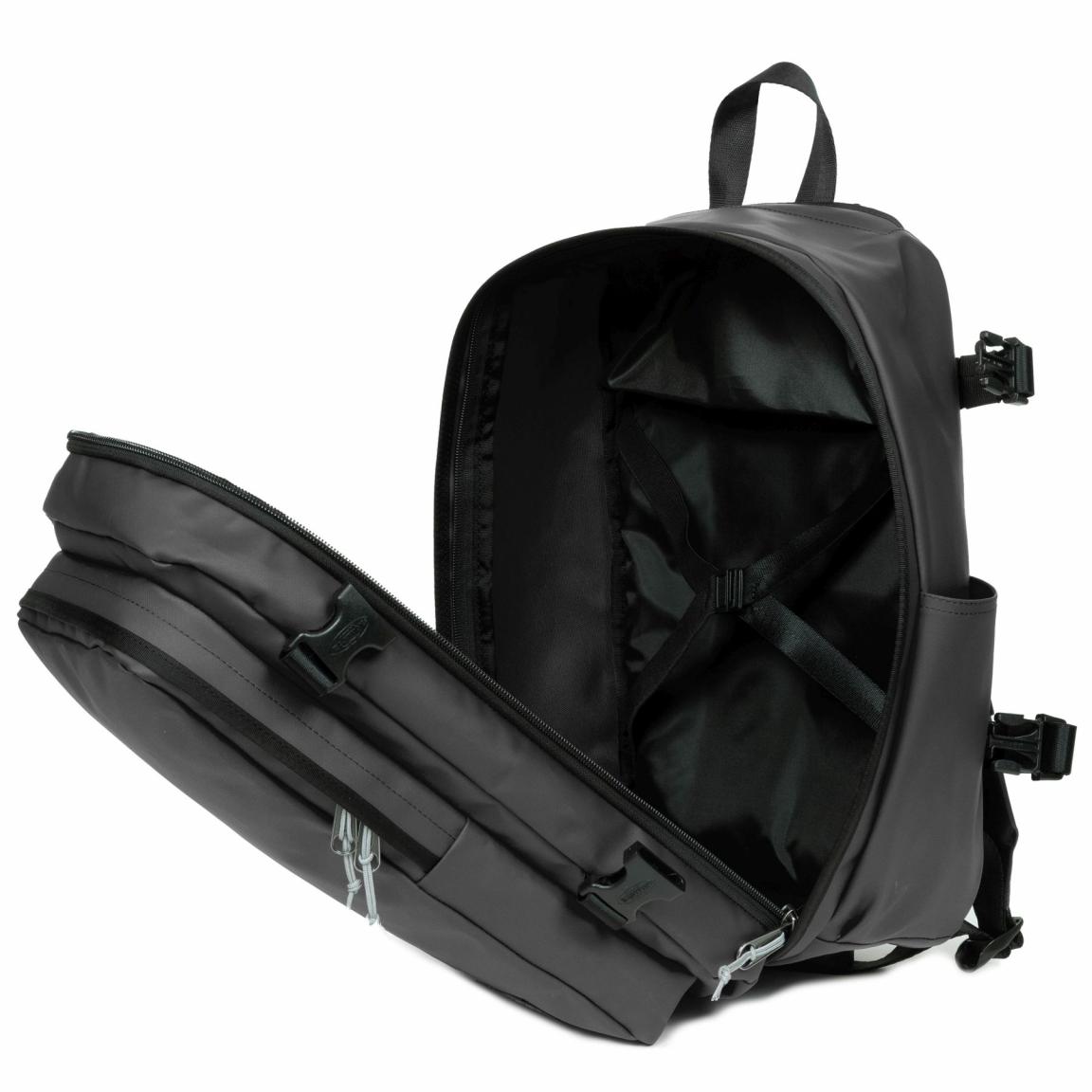 Eastpak beschichteter Handgepäck Rucksack Cabin PakR Tarp Black