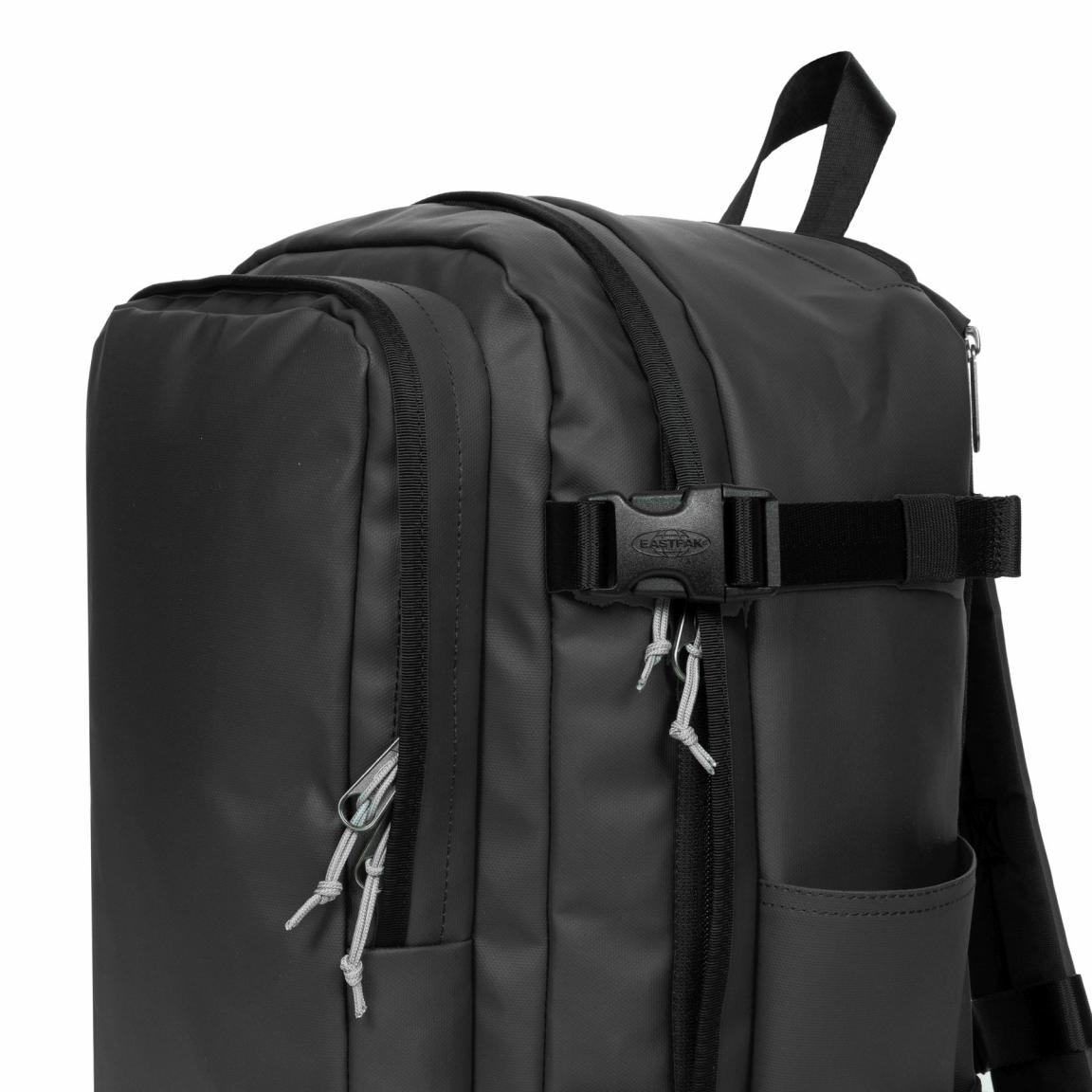 Eastpak beschichteter Handgepäck Rucksack Cabin PakR Tarp Black