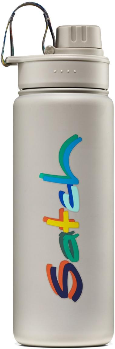 Edelstahl Isolierflasche Colourful Mind Satch Statement grau bunt