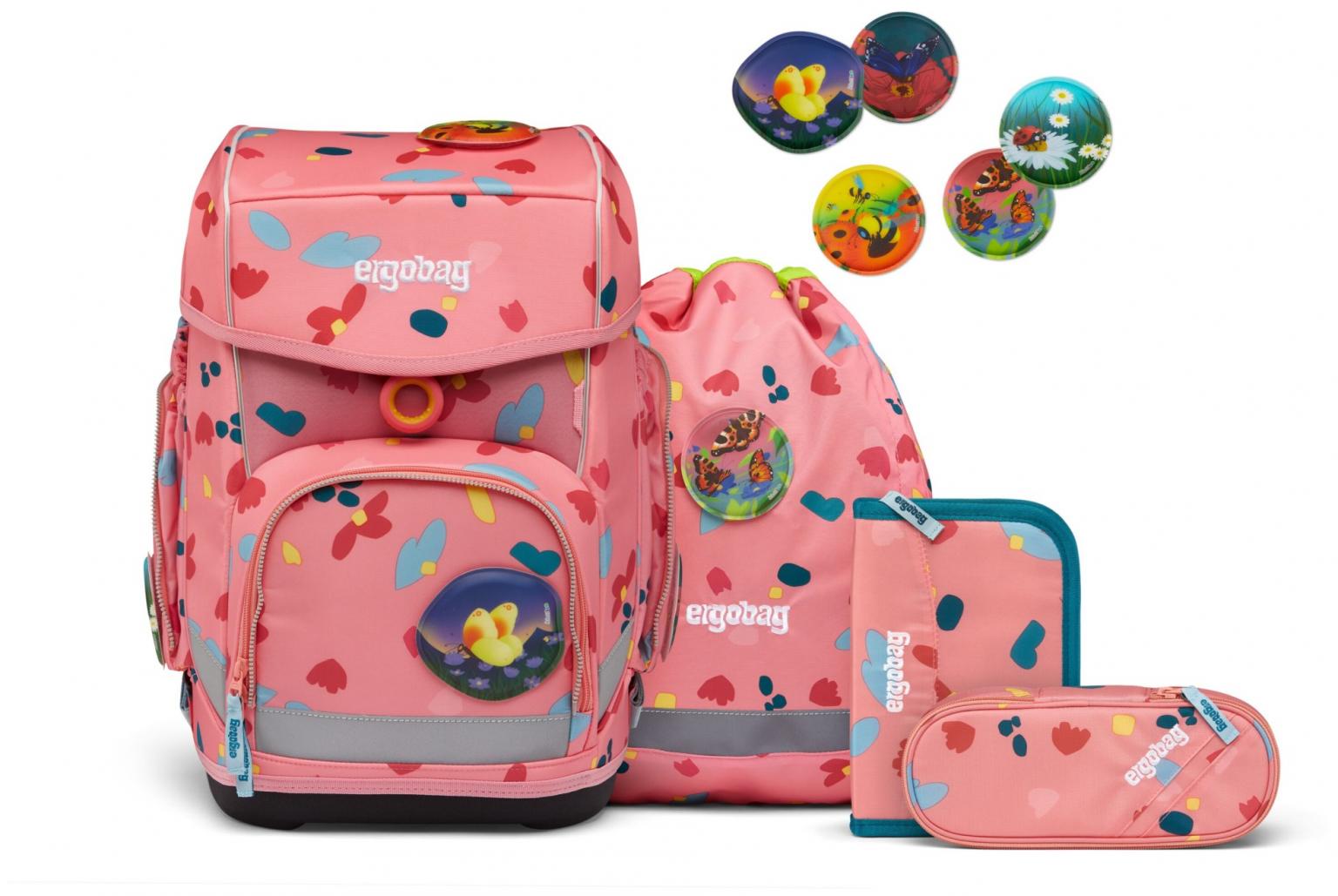 Ergobag Cubo ZitronenfaltBär rosa Schultasche Insekten