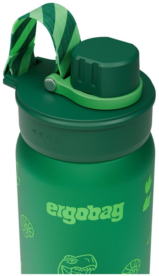 Ergobag Dinosaurier Trinkflasche dunkelgrün