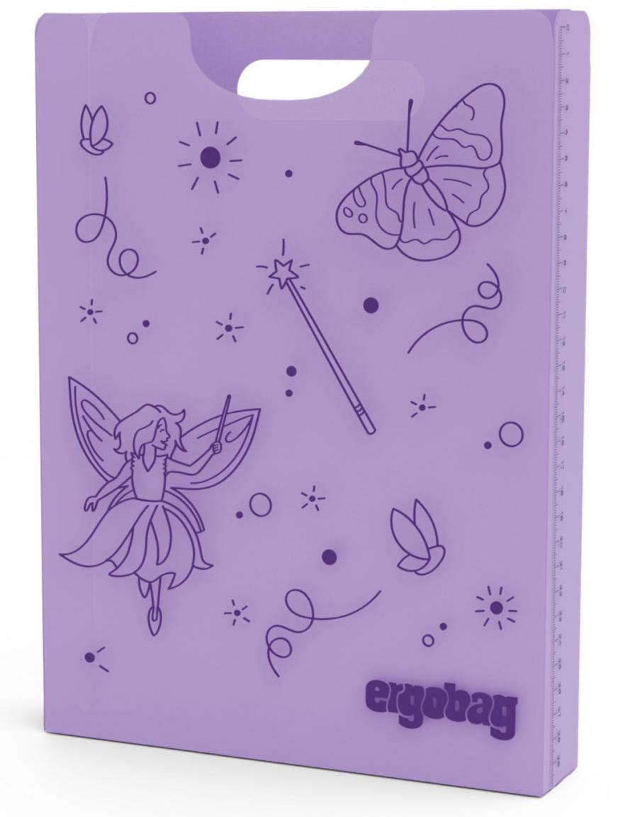 Ergobag Folderbox Fee lila Heftmappe Elfenprint
