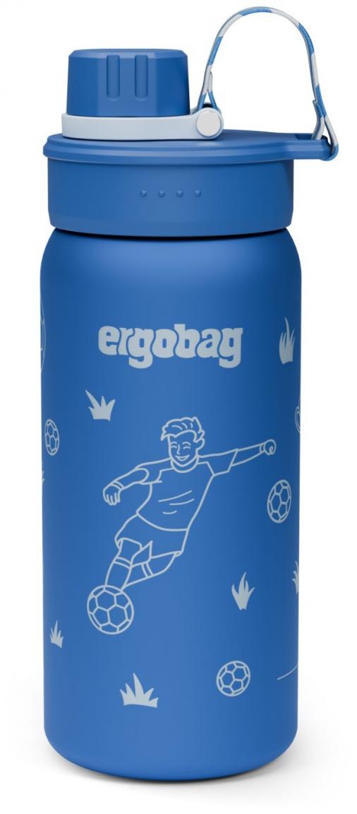 Ergobag Isolierflasche Edelstahl Fußball blau