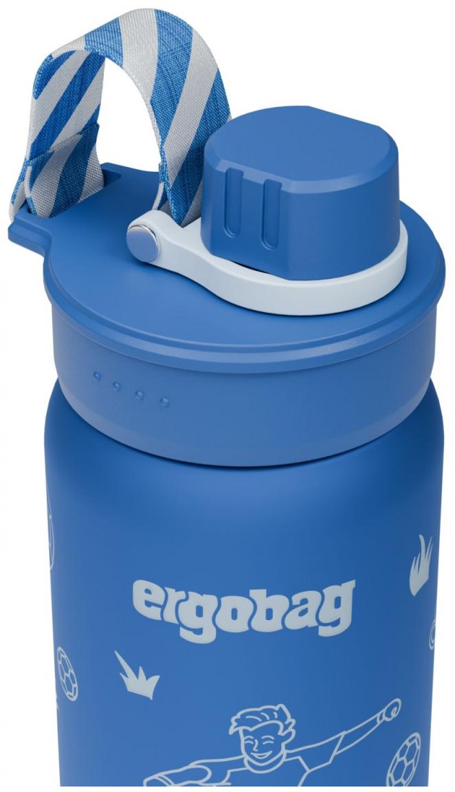 Ergobag Isolierflasche Edelstahl Fußball blau