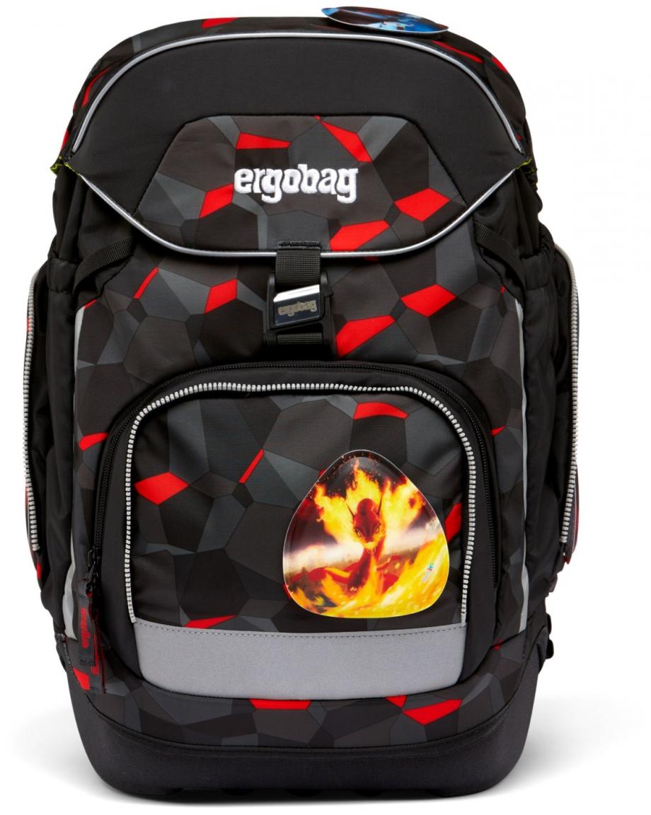 Ergobag Pack TaekBärdo Schultaschenset schwarz grau rot