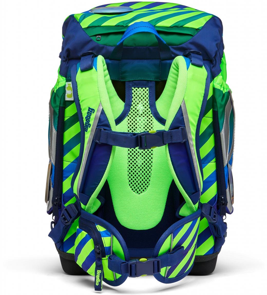 Ergobag Pack TruckBär neongrün blau Schultaschenset Neo Edition