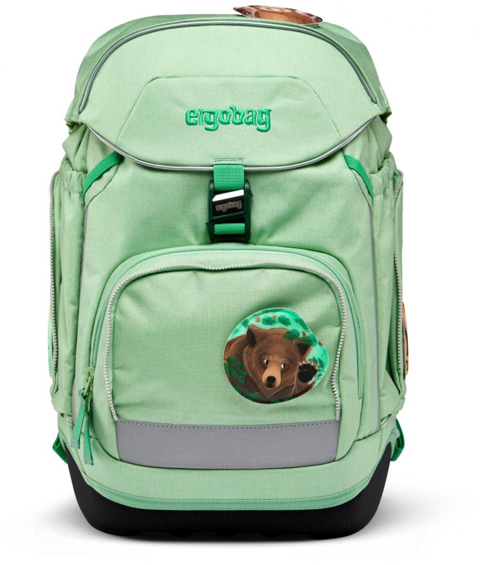 Ergobag Pack WaldBärwohner Schultasche grün Waldtiere Komplettset