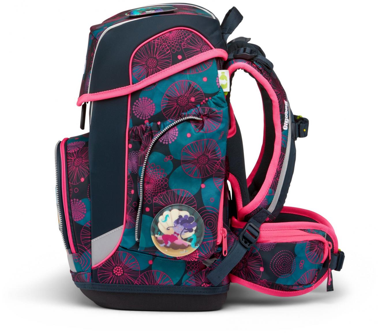 Ergobag Schulrucksackset dunkelblau pink Cubo KorallBär 