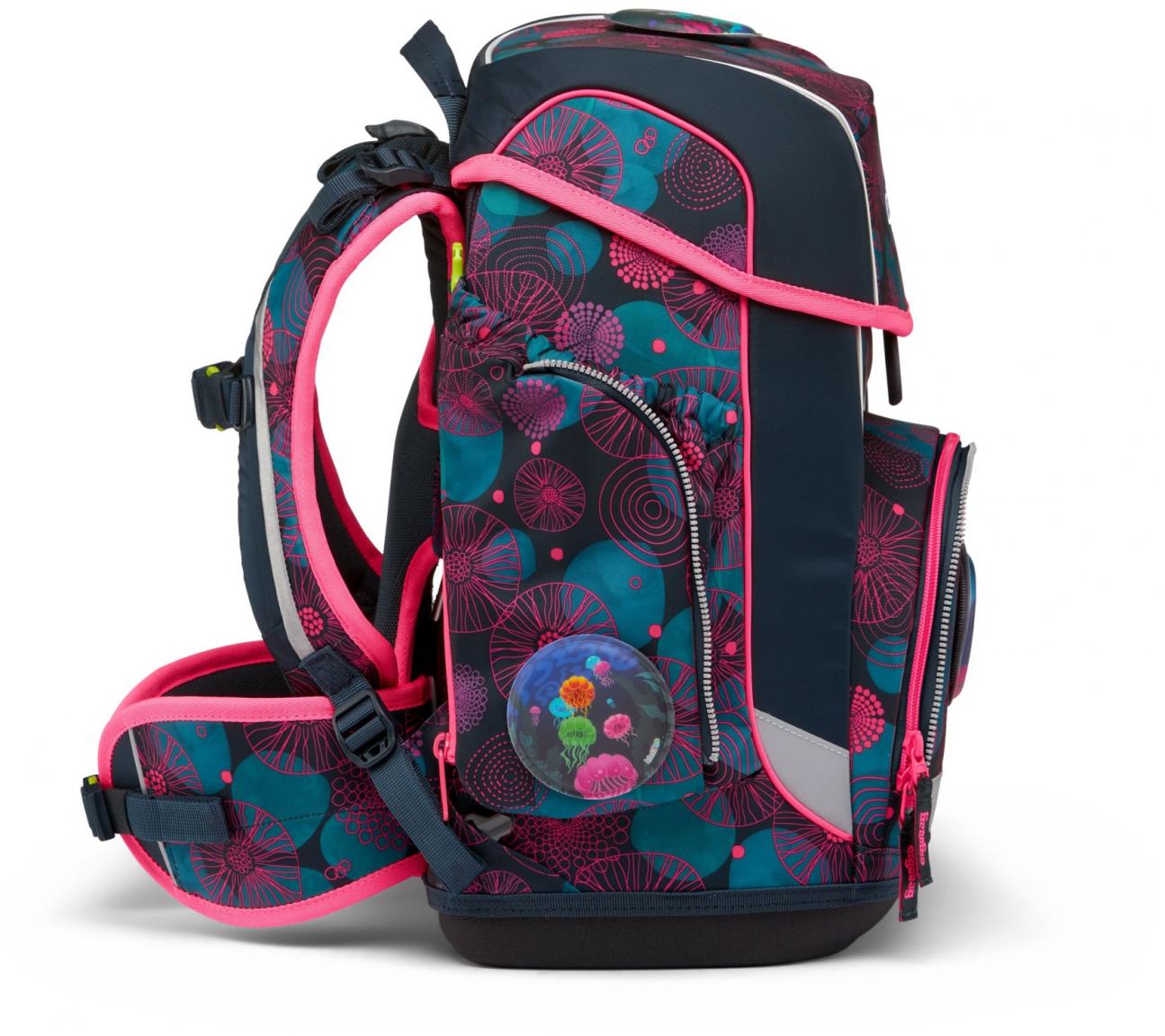 Ergobag Schulrucksackset dunkelblau pink Cubo KorallBär 
