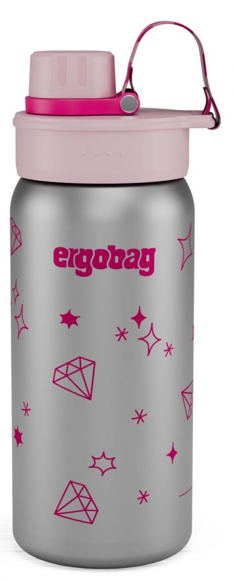 Ergobag Trinkflasche Glitzer rosa Edelstahl isolierend