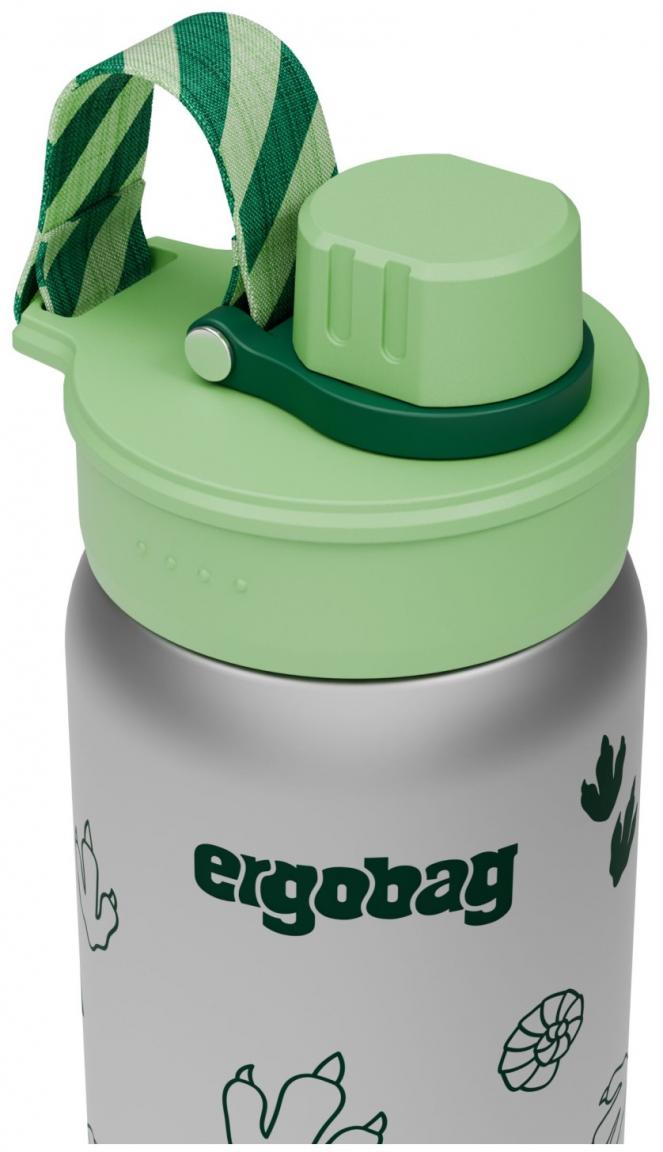 Ergobag Trinkflasche Metall isolierend Fossilien Dschungel grün