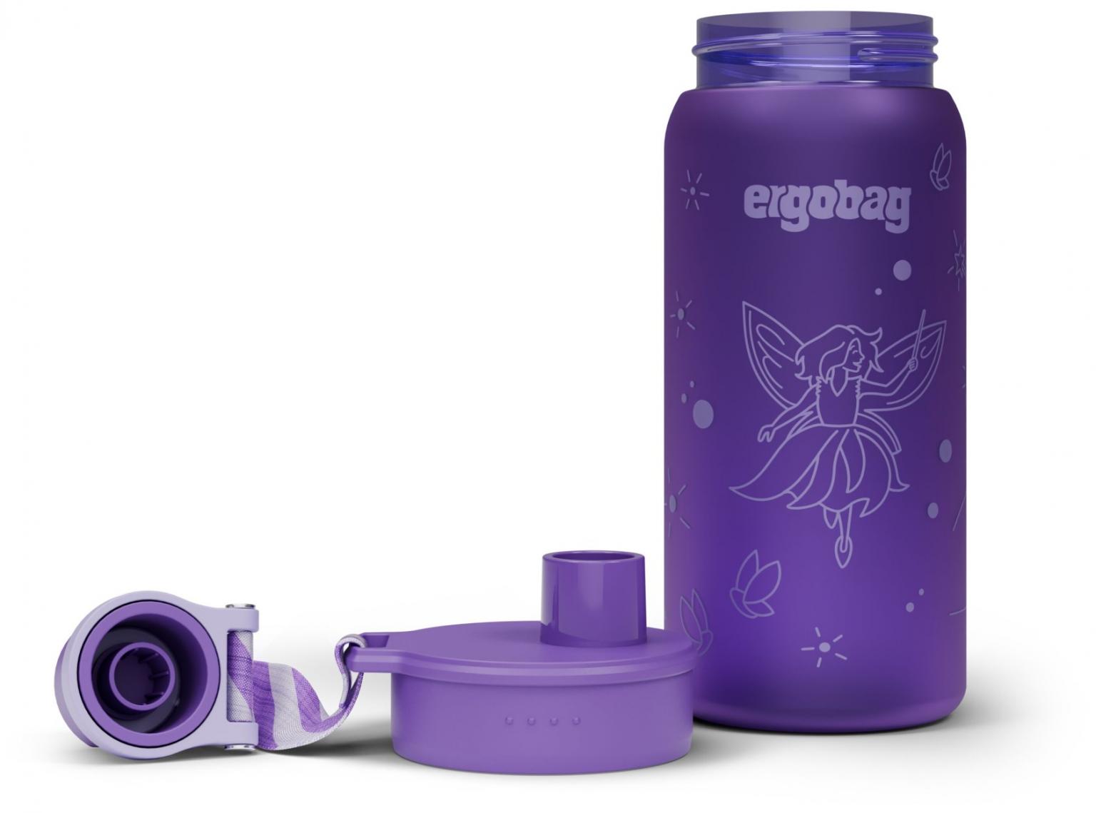 Ergobag Wasserflasche violett Fee  spülmaschinengeeignet